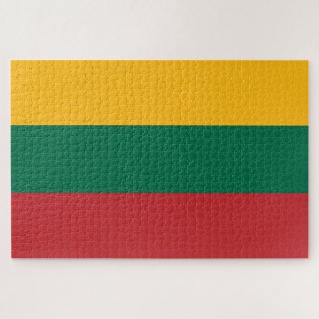 Lithuanian Flag (Lithuania) Jigsaw Puzzle (Horizontal)