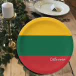 Lithuanian Flag plates, party, sports, Lithuania Paper Plate<br><div class="desc">Paper Plates: Lithuanian Flag & Lithuania party - love my country,  fathers day,  holiday,  patriots / sports fans</div>