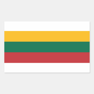 Lithuanian Flag Rectangular Sticker