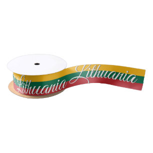 Lithuanian Flag Ribbon, fashion / sport, Lithuania Satin Ribbon