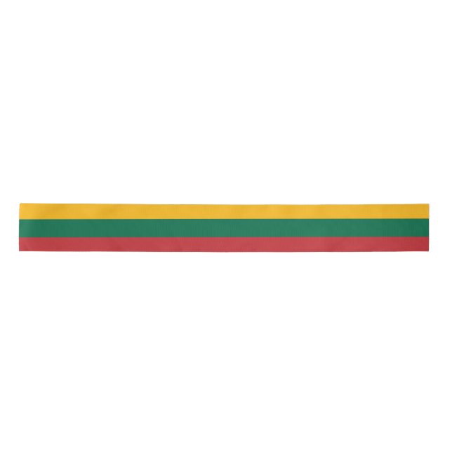 Lithuanian Flag Satin Ribbon (Front)