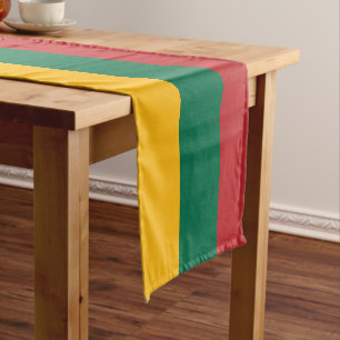 Lithuanian flag & Sports fan house decor Lithuania Short Table Runner