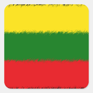 Lithuanian Flag Square Sticker