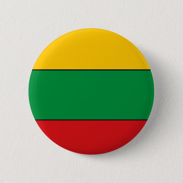 Lithuanian Flag T-shirts and Gifts 6 Cm Round Badge (Front)