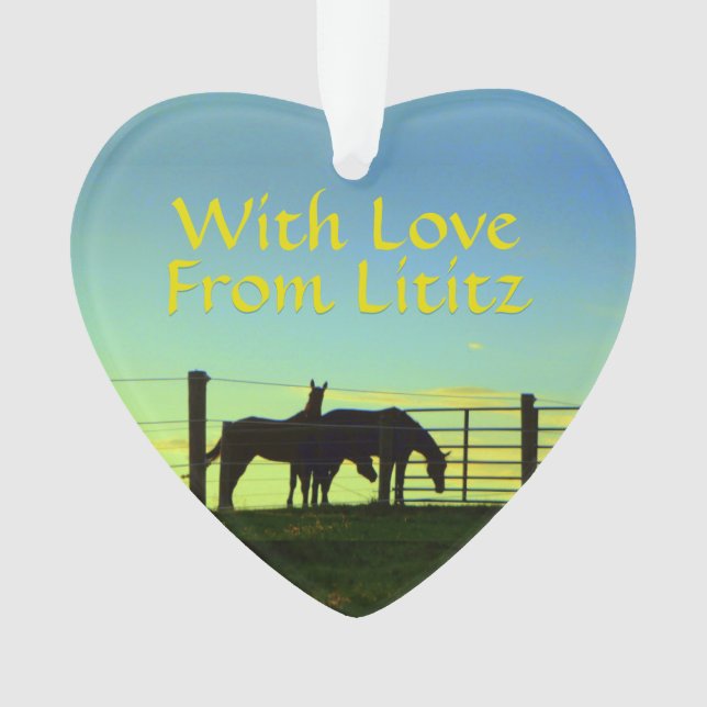 Lititz Ornament! Farm Life! Personalise on Back! Ornament (Front)