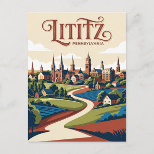 Lititz USA Postcard