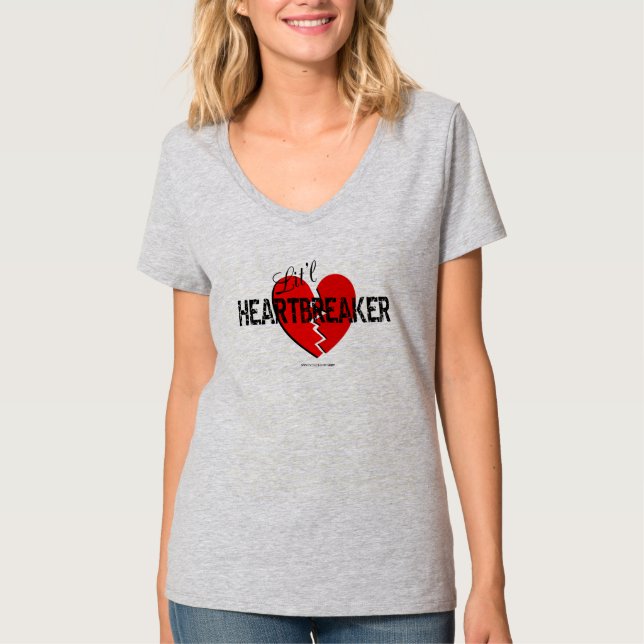 Lit'l Heartbreaker Red Broken-Heart T-Shirt (Front)