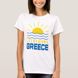 Litochoro Greece Sunshine And Sea Waves Women's T-Shirt