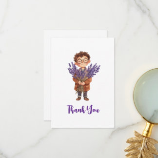 Litte Boy  Thank You Card