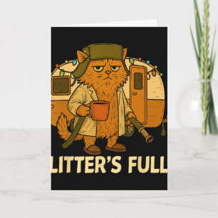 Litter’s Full Cat Parody Shirt Litter’s Full  Card