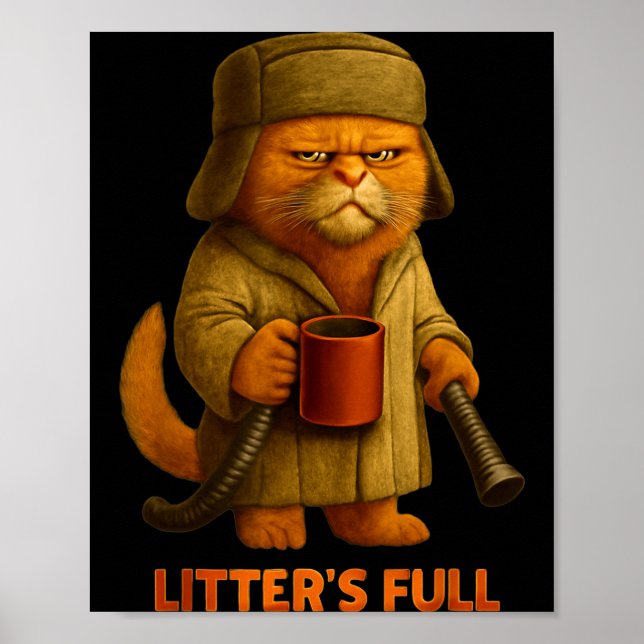 Litter’s Full Cat Parody Tee  Poster (Front)