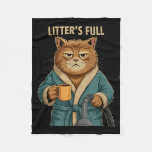 Litter’s Full Cat Ugly Christmas  Fleece Blanket