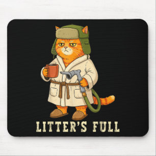 Litter’s Full Funny Cat Christmas Mpy For Cat Love Mouse Pad