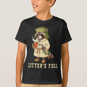 Litter’s Full Funny Raccoon Christmas Mpy Raccoon  T-Shirt