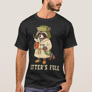 Litter’s Full Funny Raccoon Christmas Mpy Raccoon  T-Shirt