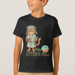 Litters Full Funny Cat Lovers Christmas Funny Gift T-Shirt
