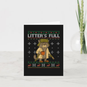 Litter's Full Funny Parody Outfit Sarcastic Christ Card