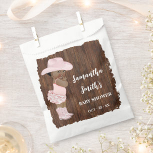 Little AA Cowgirl Western Baby Shower Party Favour Bags