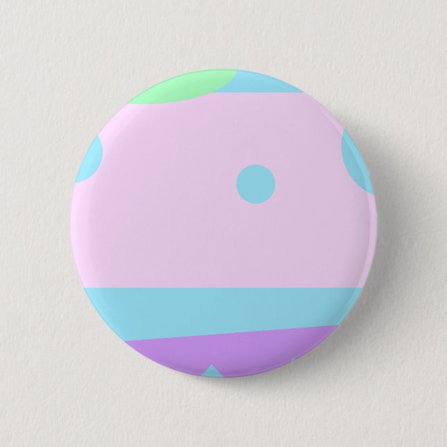 Little Abstract Monster - 6 Cm Round Badge (Front)
