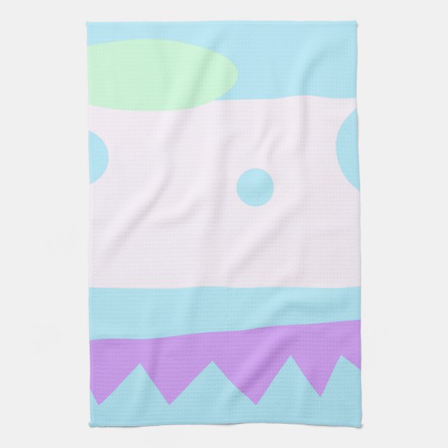 Little Abstract Monster Kitchen Towels for KIDS (Vertical)