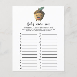 Little acorn - Baby name race game