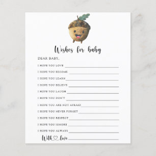 Little acorn wishes for baby