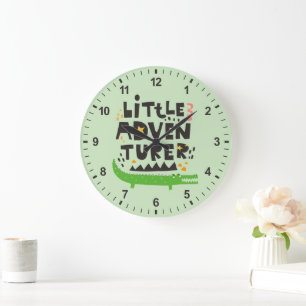 Little Adventurer Alligator Large Clock