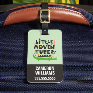 Little Adventurer Alligator Luggage Tag