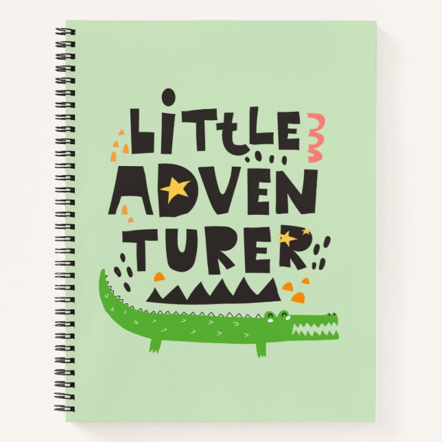 Little Adventurer Alligator Notebook (Front)