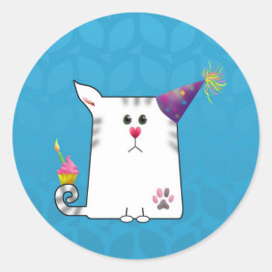 Little Alfie blue Classic Round Sticker