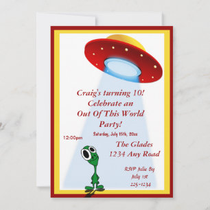 Little Alien Invitation