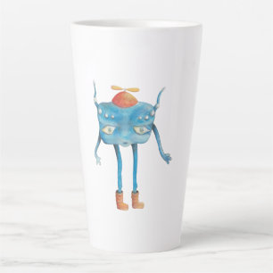 Little Alien Pi  Latte Mug