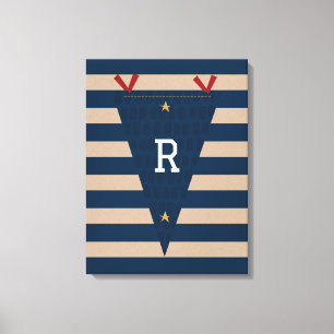 Little All-Star Pennant Canvas Print