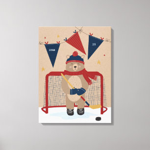 Little All-Star Rinkside Rookie Canvas Print