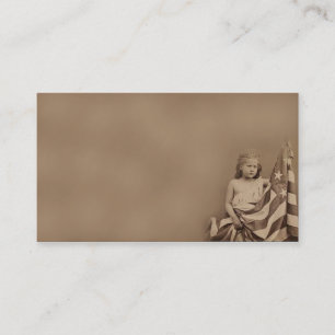 Little Americana Girl- Prim Biz Cards