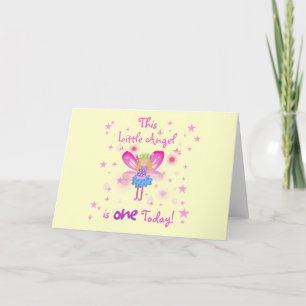 Little Angel 1st Birthday Tshirts and Gifts Card