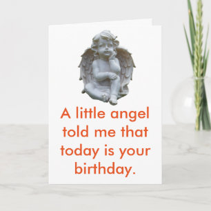 Little Angel Birthday Greeting Card