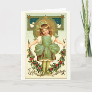 Little Angel -Christmas Greetings Holiday Card