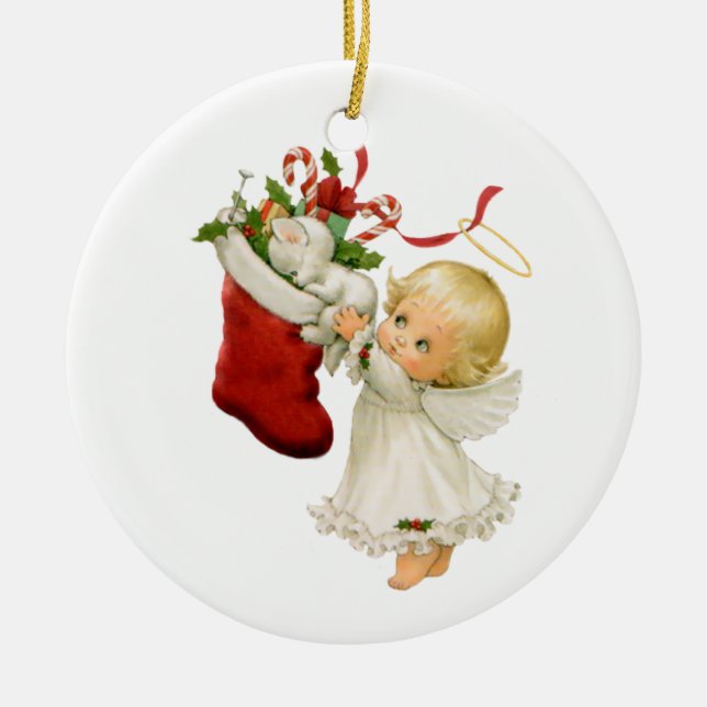 Little Angel Christmas Ornament (Front)