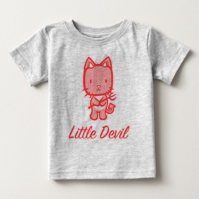 "Little Angel...Little Devil" Baby T-Shirt (Front)