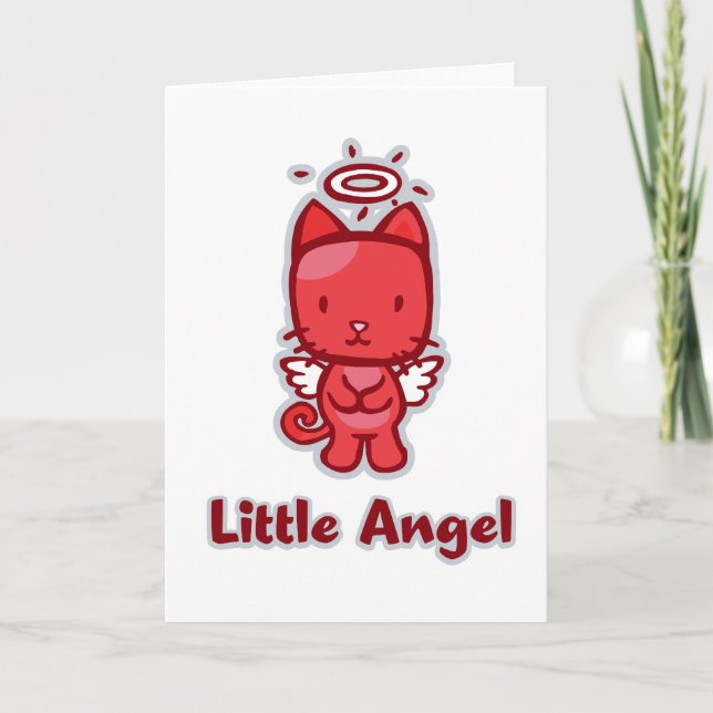 "Little Angel...Little Devil" Greeting Cards (Front)