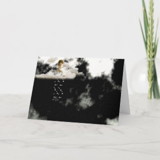 Little Angel on a Cloud Birthday Card