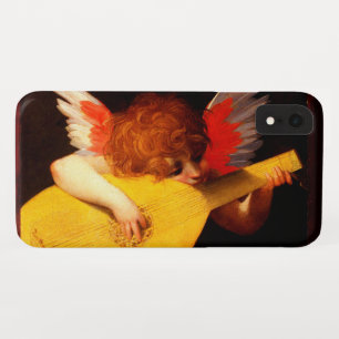 LITTLE ANGEL PLAYING LUTE Music Making Cherub Case-Mate iPhone Case