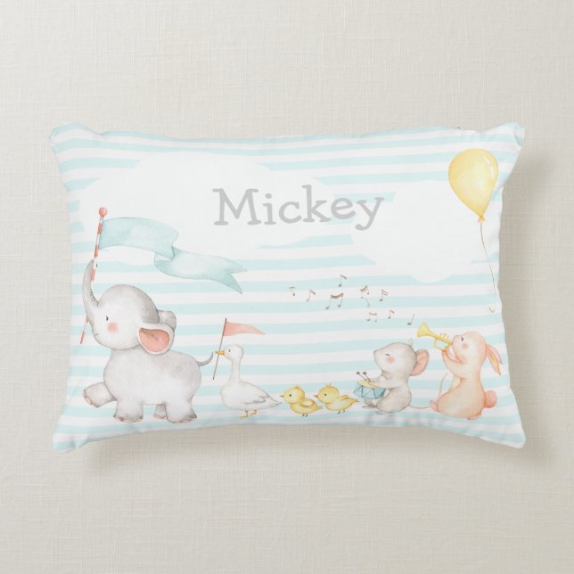 Little Animals Parade Pillow (Front)