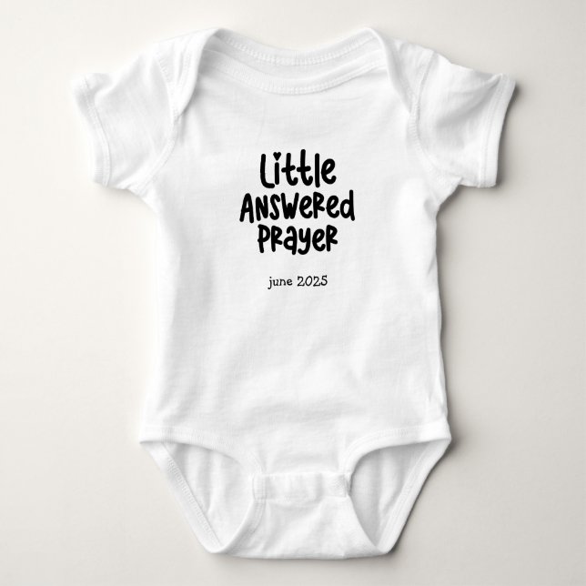 Little Answered Prayer Baby Bodysuit (Front)