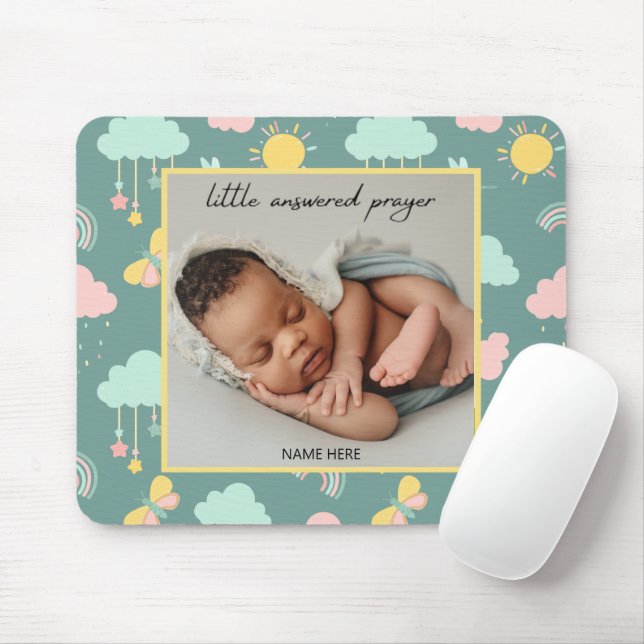 Little Answered Prayer Photo Mouse Pad (With Mouse)