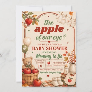 Little Apple Fall Baby Shower Invitation
