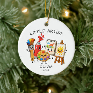 Little Artist Personalised Ornament