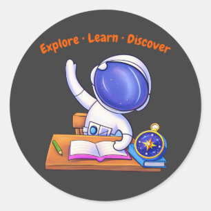  little Astronaut Study   Classic Round Sticker