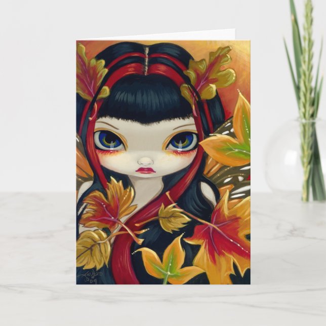 "Little Autumn Leaves" Greeting Card (Front)